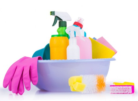 Cleaning of desks and communal areas in a Watford office