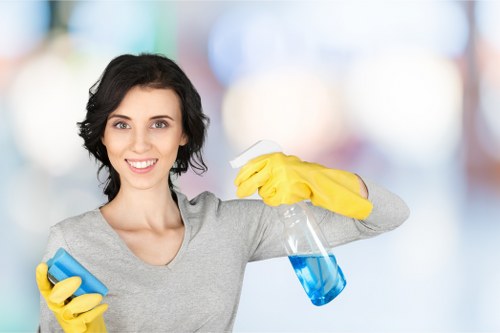 Cleaning a bathroom before property handover in Watford