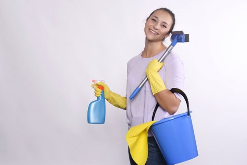 Detailed kitchen and cupboard cleaning during a Watford move in clean