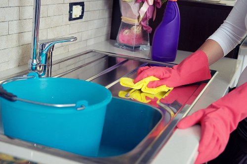 Safe use of cleaning chemicals and gloves